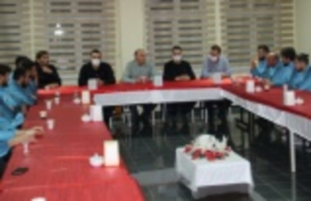 Başkan Öngel ve yönetim kurulu kamp ziyaretinde