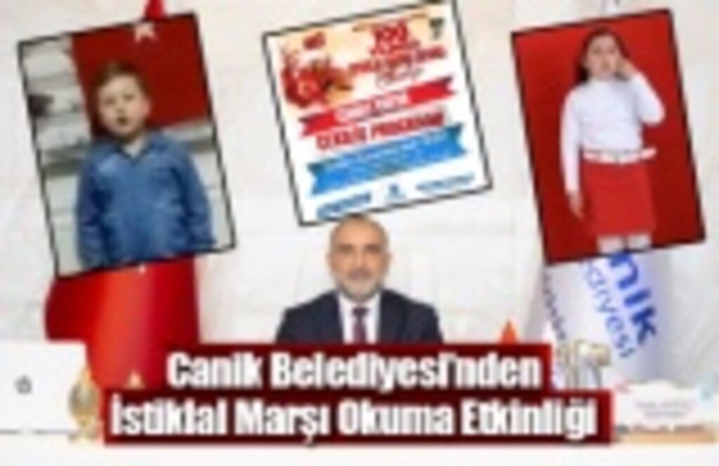 Canik Belediyesi’nden İstiklal Marşı Okuma Etkinliği
