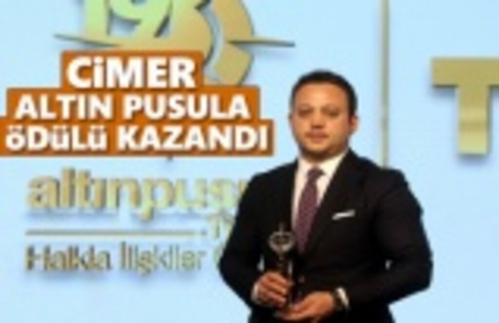 Cimer Altın Pusula Ödülü Kazandı