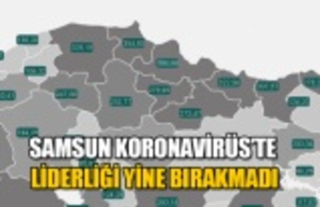 Haftalık vaka sayısı haritası güncellendi, Samsun'da korkutan artış