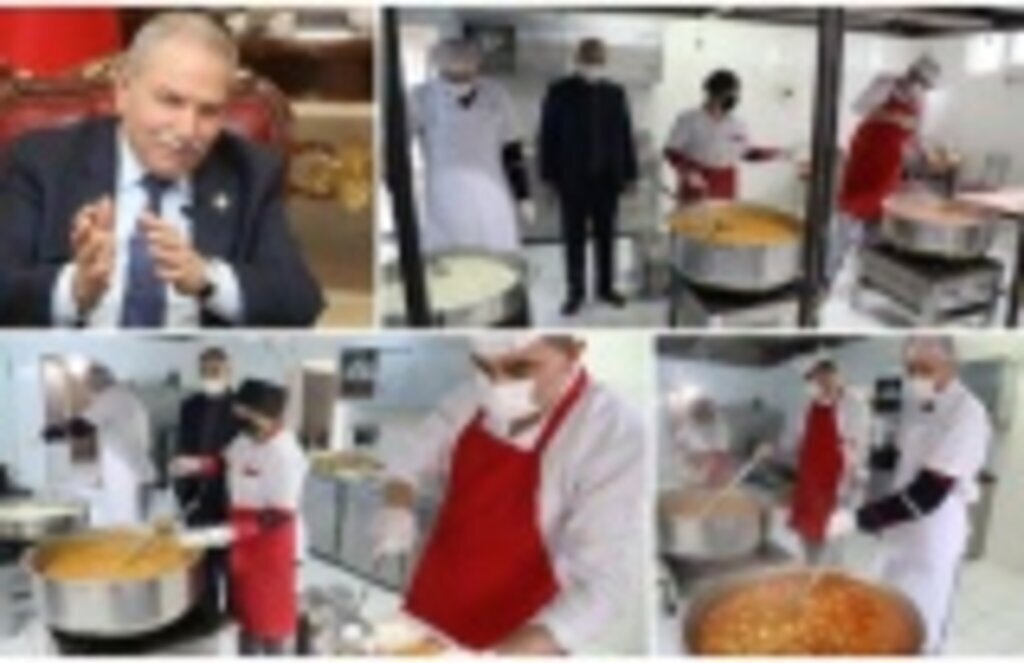 İlkadım Belediyesi Aşevi her gün 300 aileye sıcak yemek veriyor