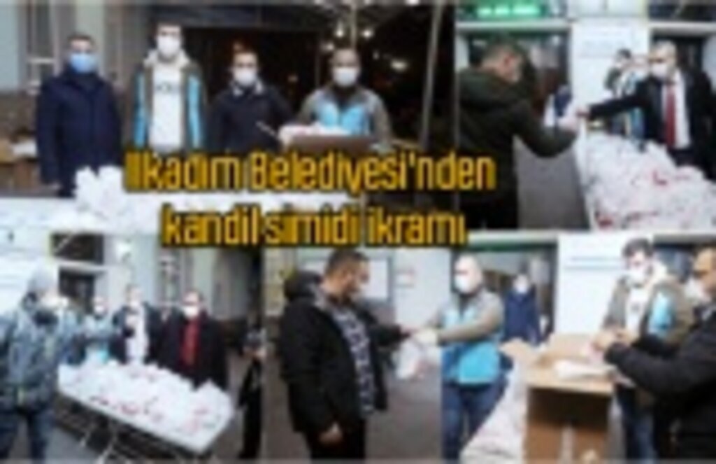 İlkadım Belediyesi'nden kandil simidi ikramı