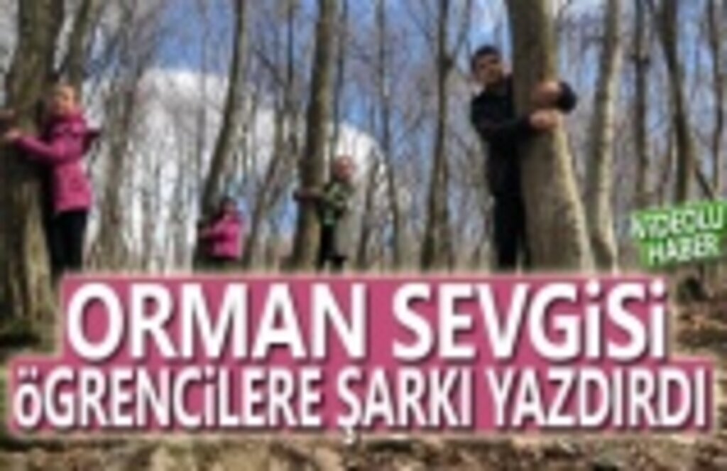 Öğrenciler orman sevgisini rap söyleyerek anlattı