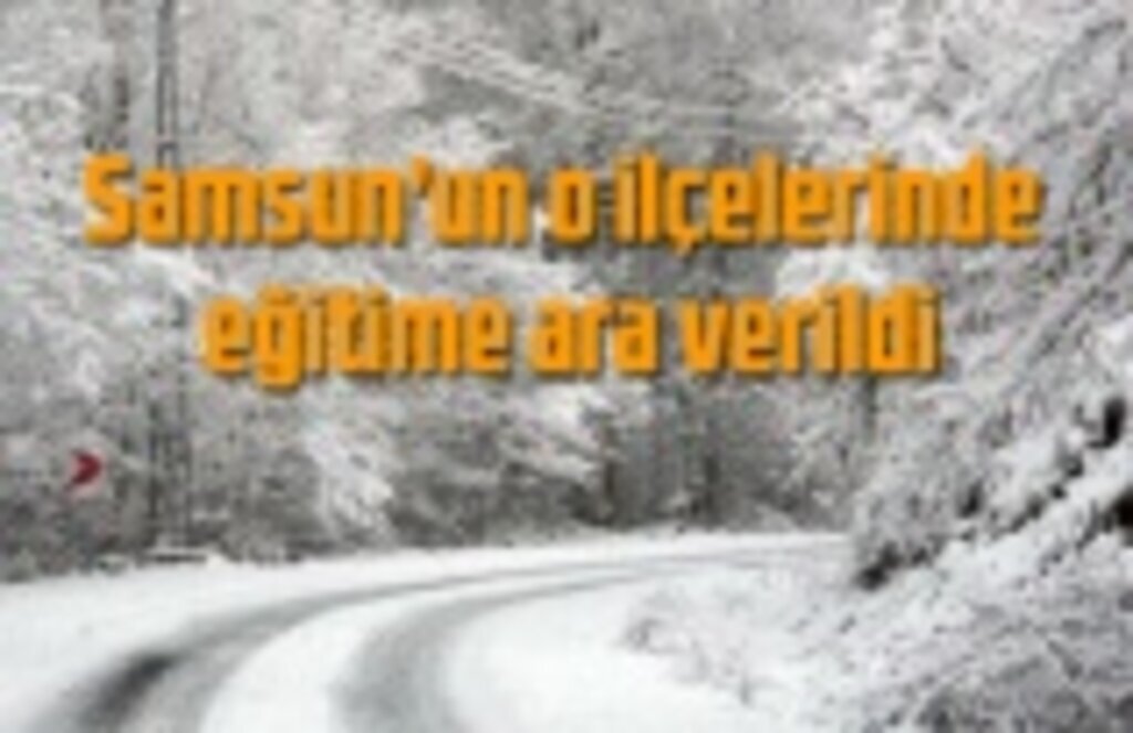 Samsun'da eğitime kar tatili! Hangi ilçelerde eğitime ara verildi!