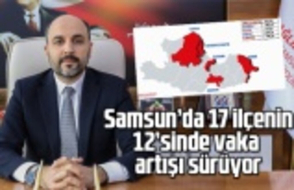 Samsun'da hangi ilçelerde vaka sayısı yüksek
