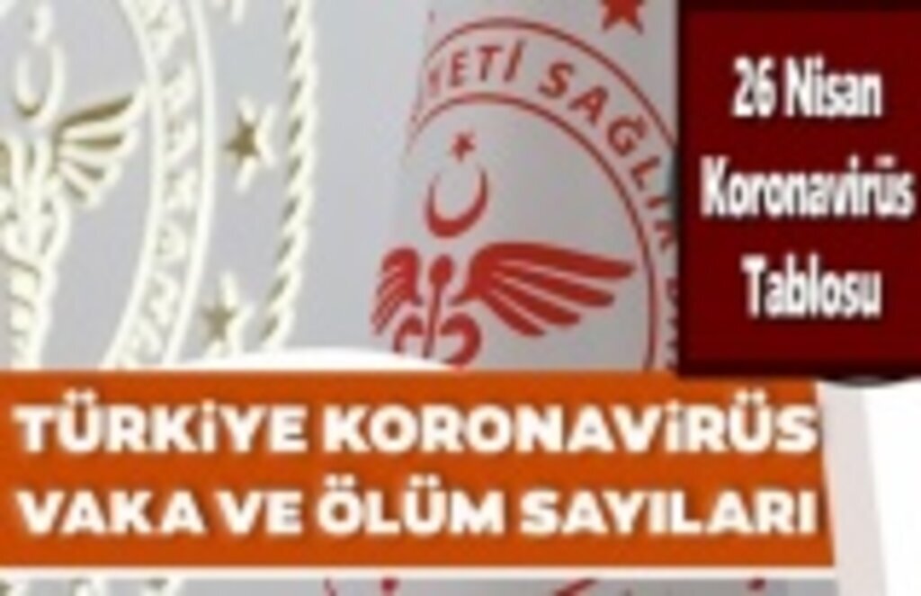 26 Nisan Koronavirüs Tablosu, vefat sayısı halen yüksek