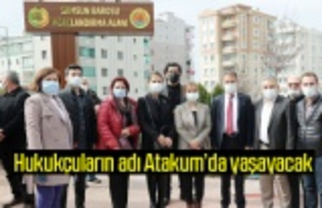 Atakum’da hukukçulara Meslekte Vefa Bahçesi