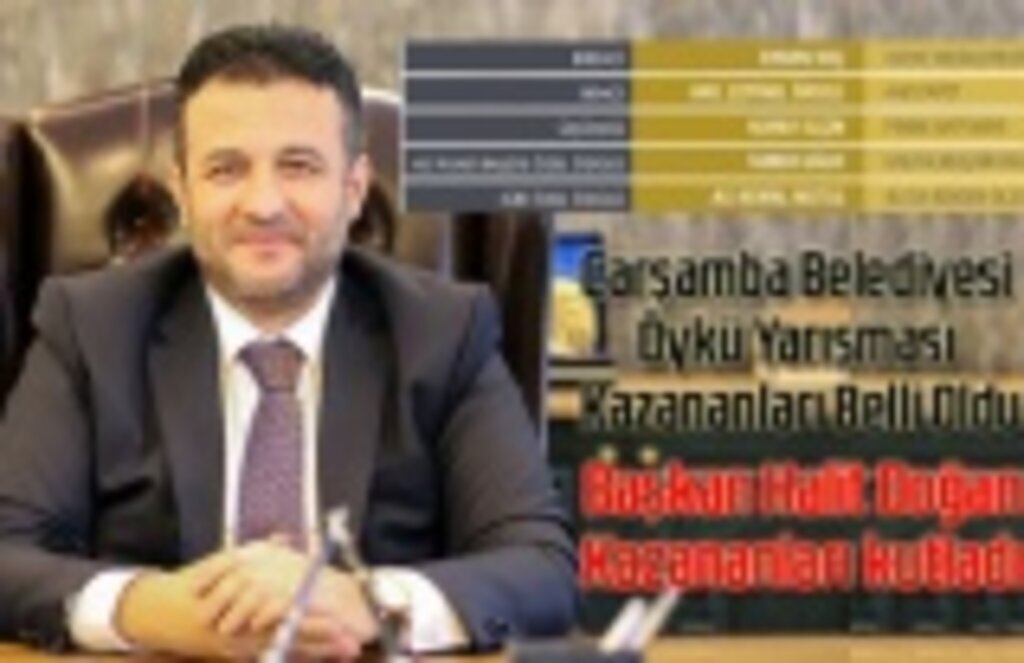 Çarşamba Belediyesi Öykü Yarışması sonuçları belli oldu