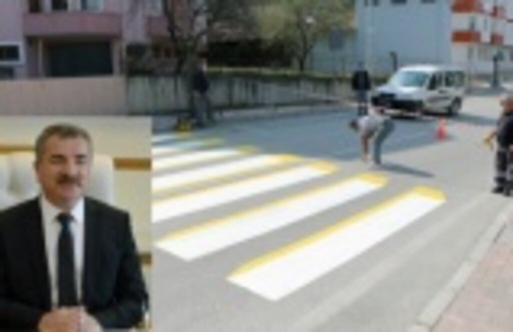 Havza Belediyesi'nden 3 Farklı Noktada 3 Boyutlu Yaya Geçidi