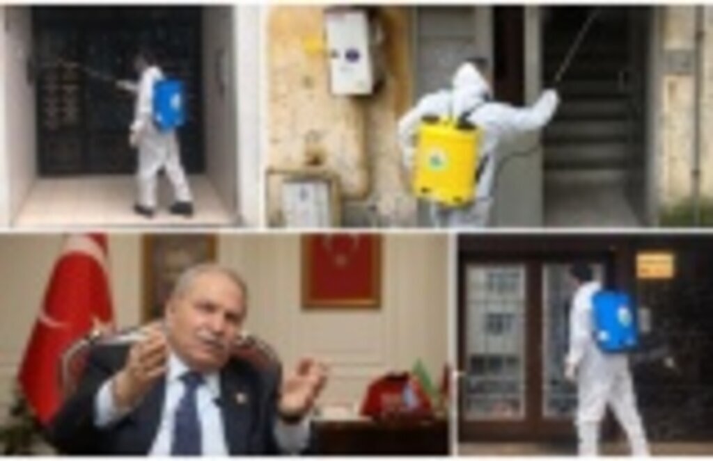 İlkadım Belediyesi virüsle mücadele ediyor