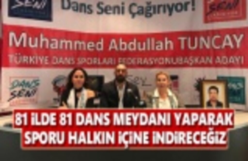 Türkiye Dans Federasyonu Başkan Adayı Muhammed Abdullah Tuncay basın toplantısı düzenledi