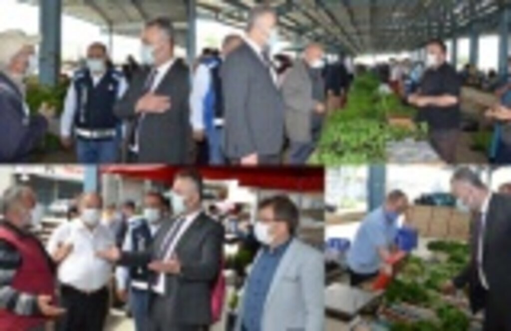 19 Mayıs'ta Tam Kapanma Döneminde Pazaryeri Denetlemesi