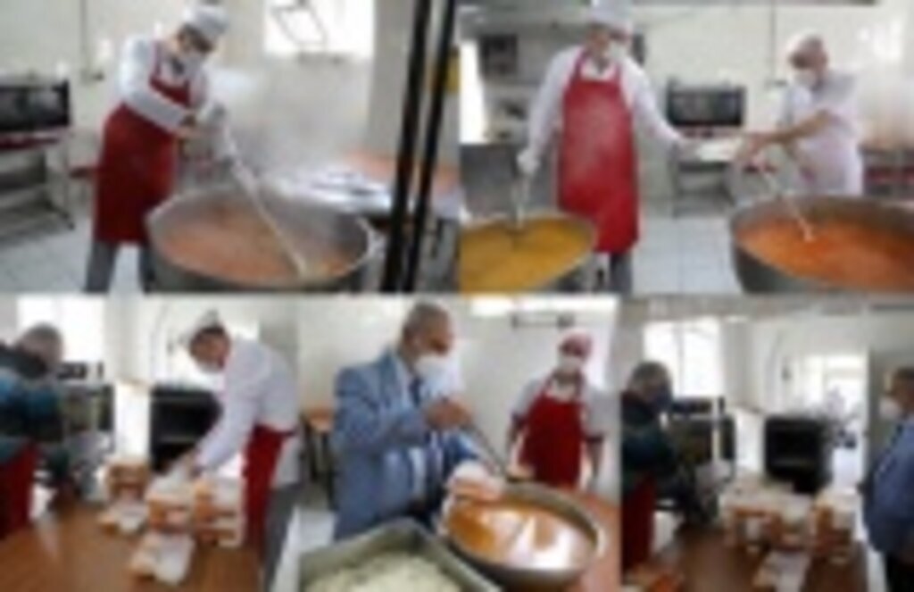 İlkadım Belediyesi Aşevi'nden her gün 3 çeşit sıcak yemek