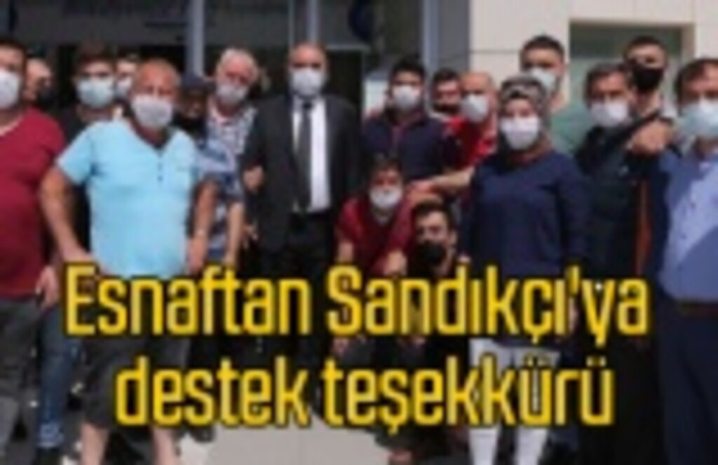 Pazar Esnafından Canik Belediye Başkanı İbrahim Sandıkçı'ya teşekkür