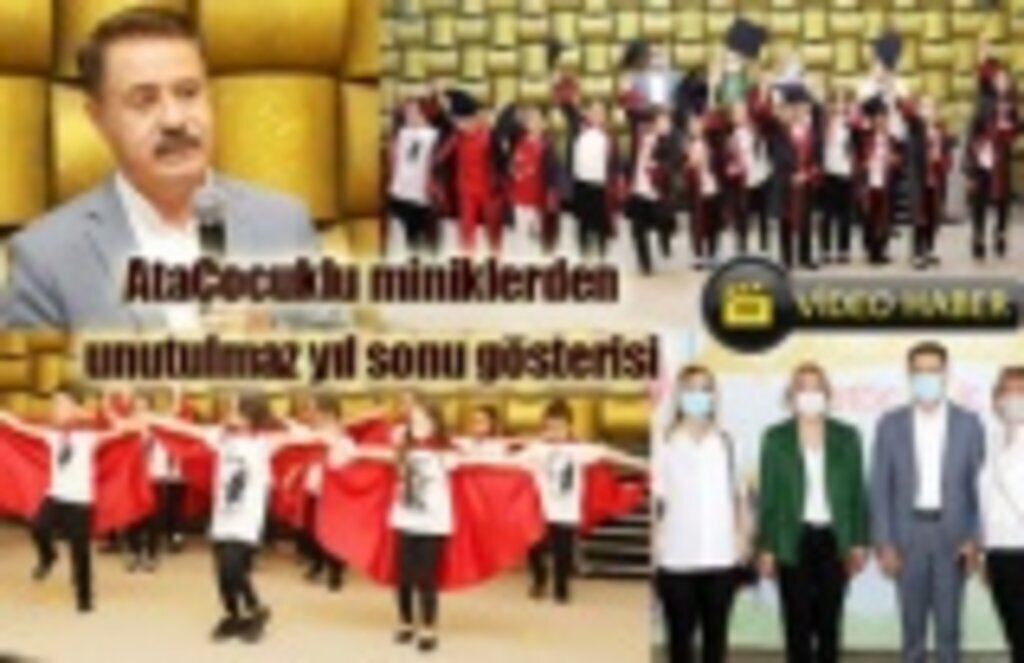 AtaÇocuklu miniklerden unutulmaz yıl sonu gösterisi