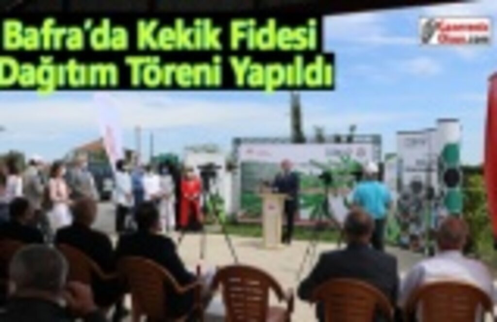 Bafra’da Kekik Fidesi Dağıtım Töreni Yapıldı