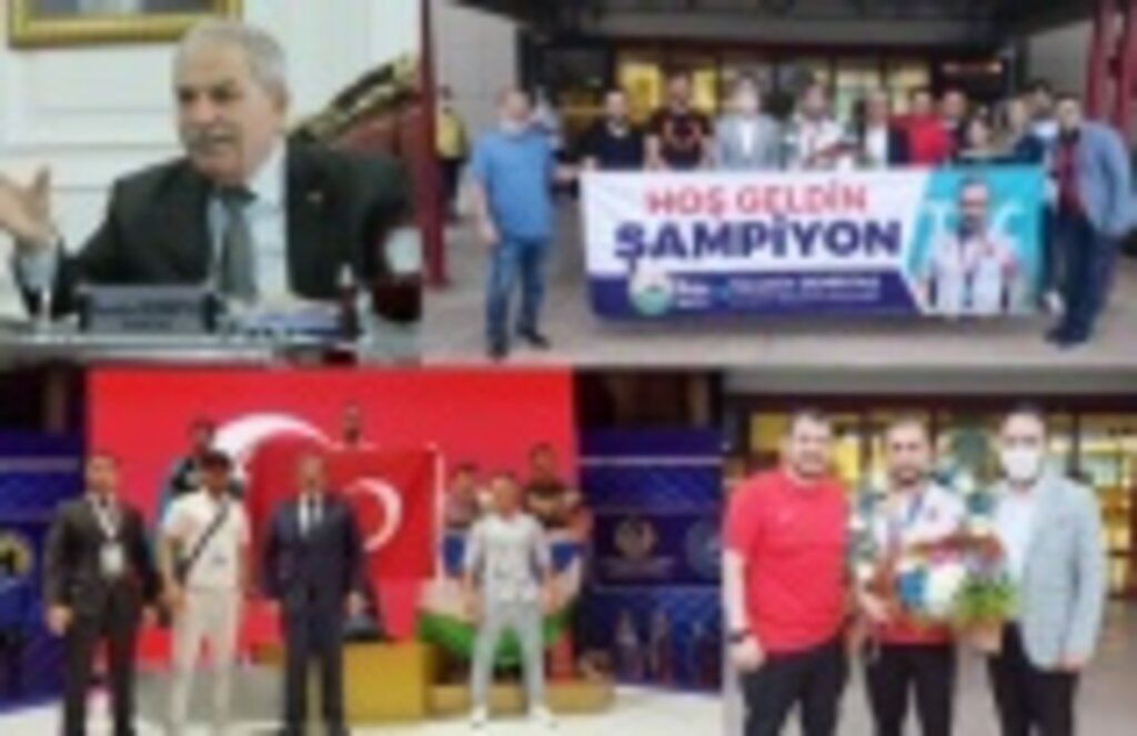 Şampiyon Altuğ Demir'e coşkulu karşılama