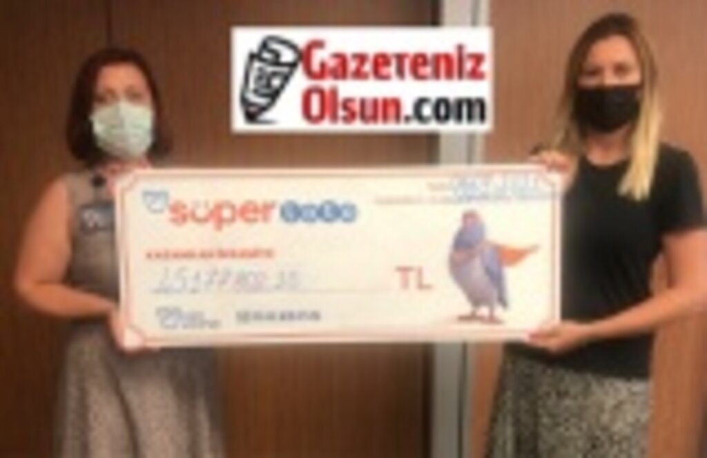 45 milyon ikramiye kazanan talihli çekini aldı