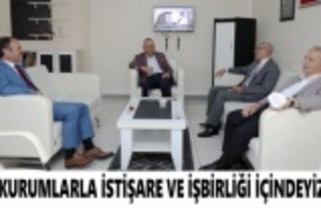 Başkan Demirtaş ekibi ile birlikte kurumlarla istişare içinde