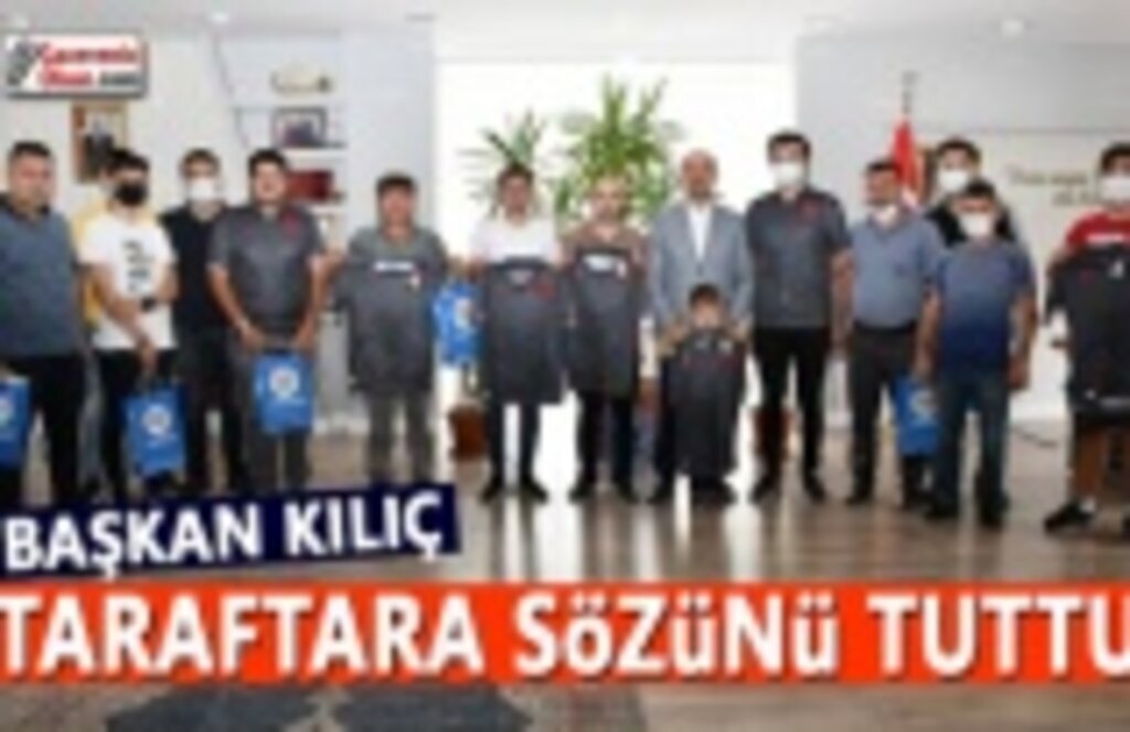 Başkan Kılıç, formaları sahiplerine teslim etti