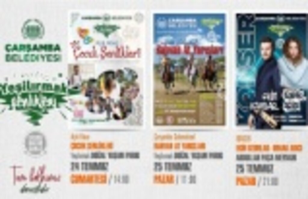 Çarşamba'da şenlik var!