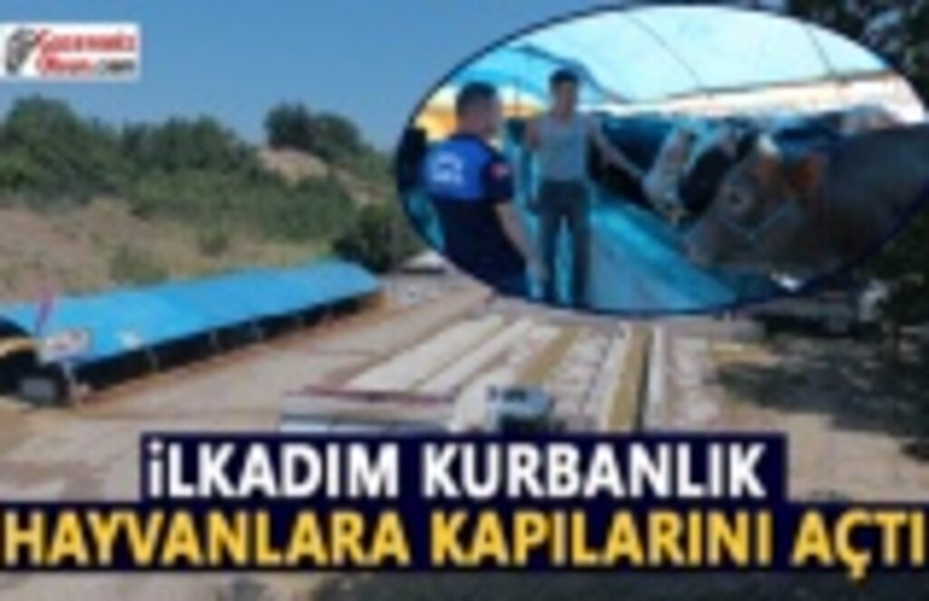 ilkadım Güzeldere Kurban Satış Alan Kurbanlık Hayvanlara Kapılarını Açtı