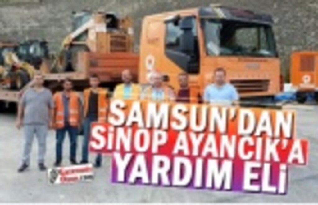 Samsun’dan sel bölgesi Ayancık’a TIR’larla koli koli su gönderildi