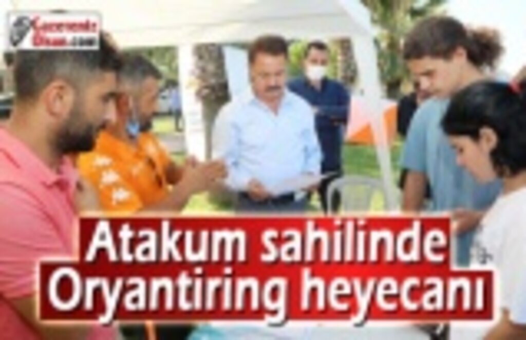 Atakum sahilinde oryantiring heyecanı
