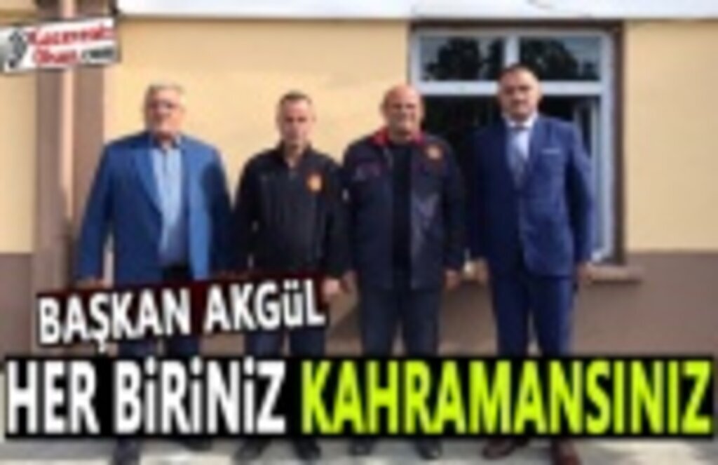 Başkan Akgül İtfaiye gününü kutladı