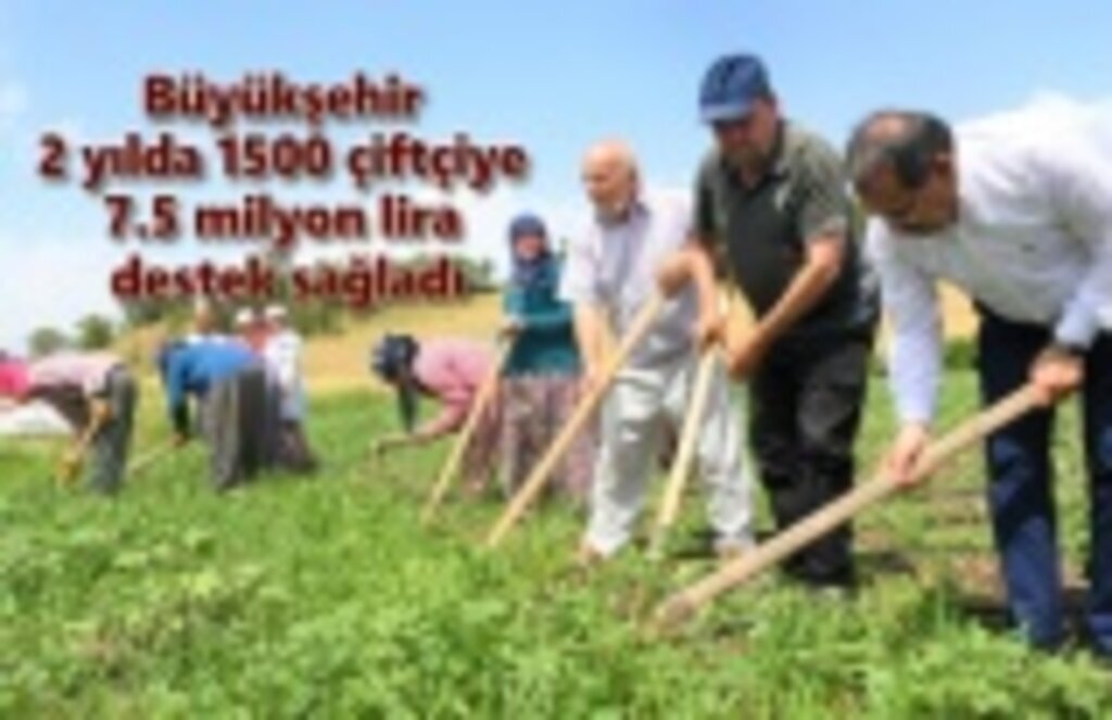 Büyükşehir Belediyesi'nden 7.5 milyon lira destek!