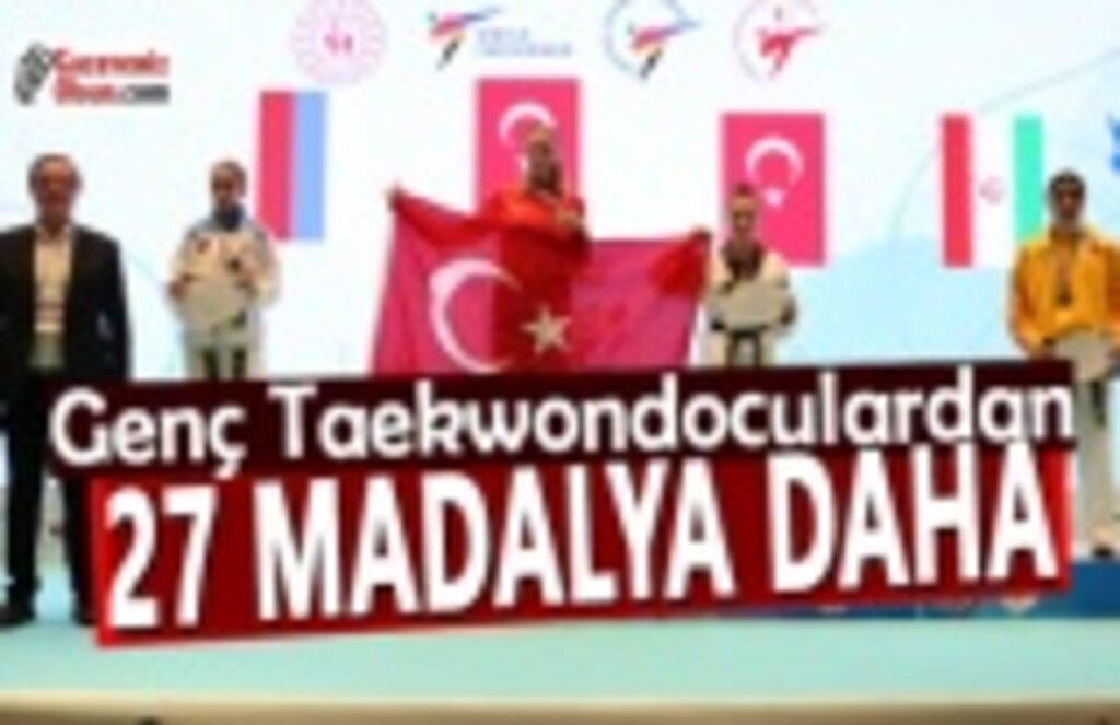 Genç Taekwondoculardan 27 Madalya Daha