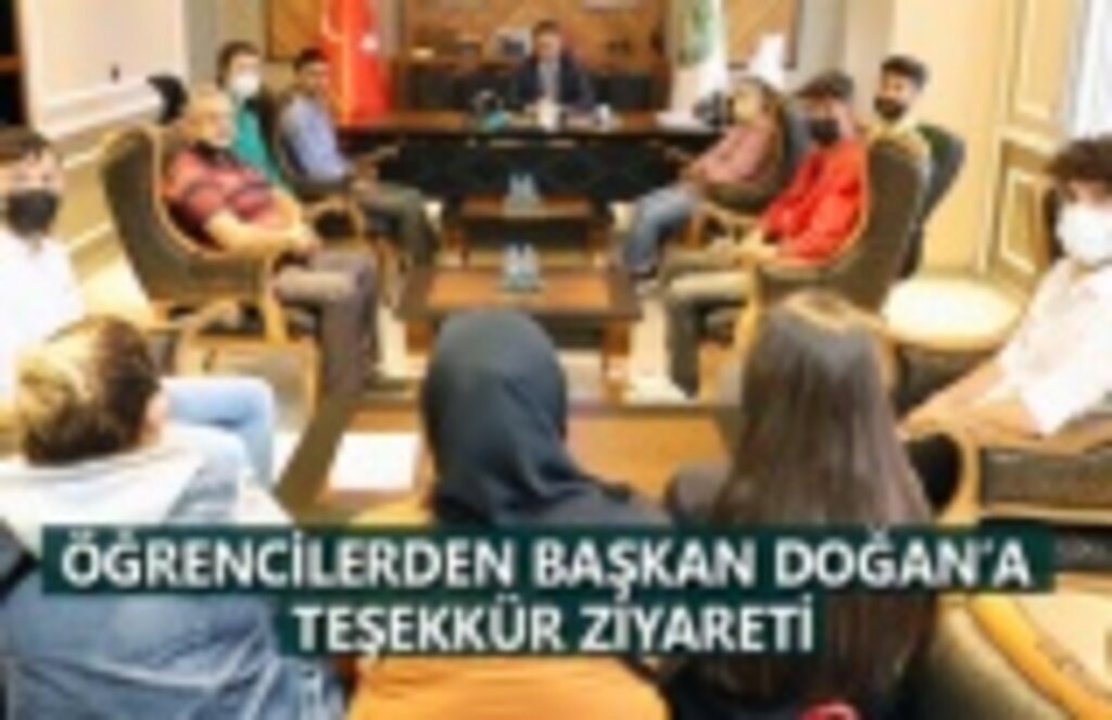 Öğrencilerden Başkan Doğan'a destek teşekkürü