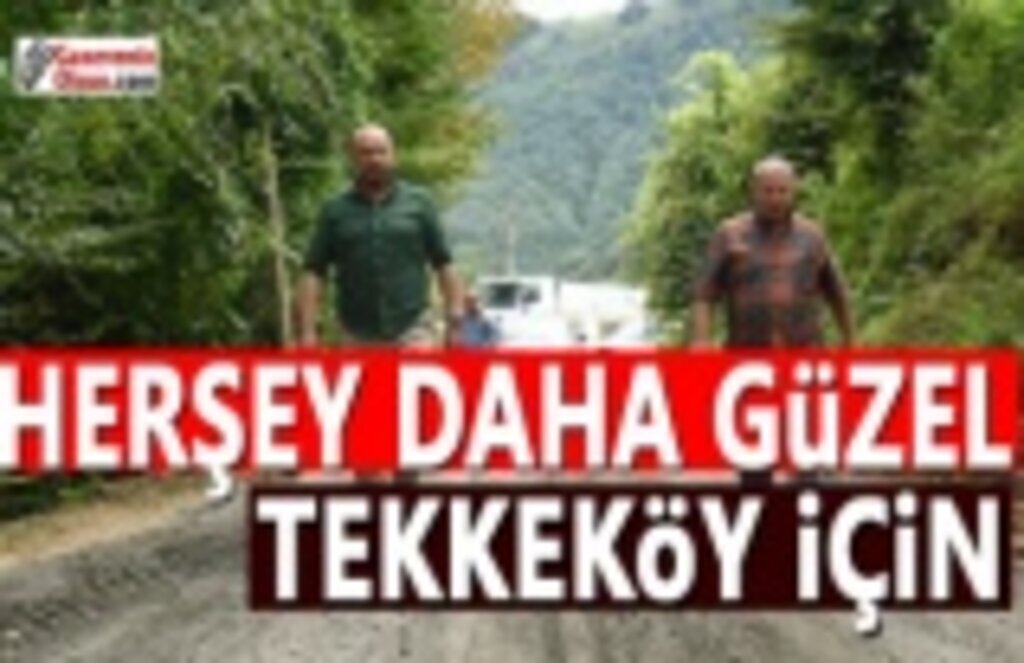Tekkeköy'de yol genişletme çalışmaları sürüyor