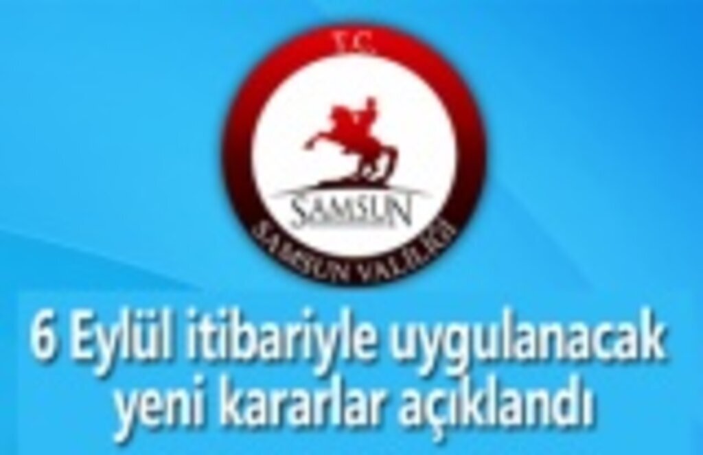 Samsun Valiliği yeni kararları açıkladı, PCR negatif test raporu nerelerde istenilecek!