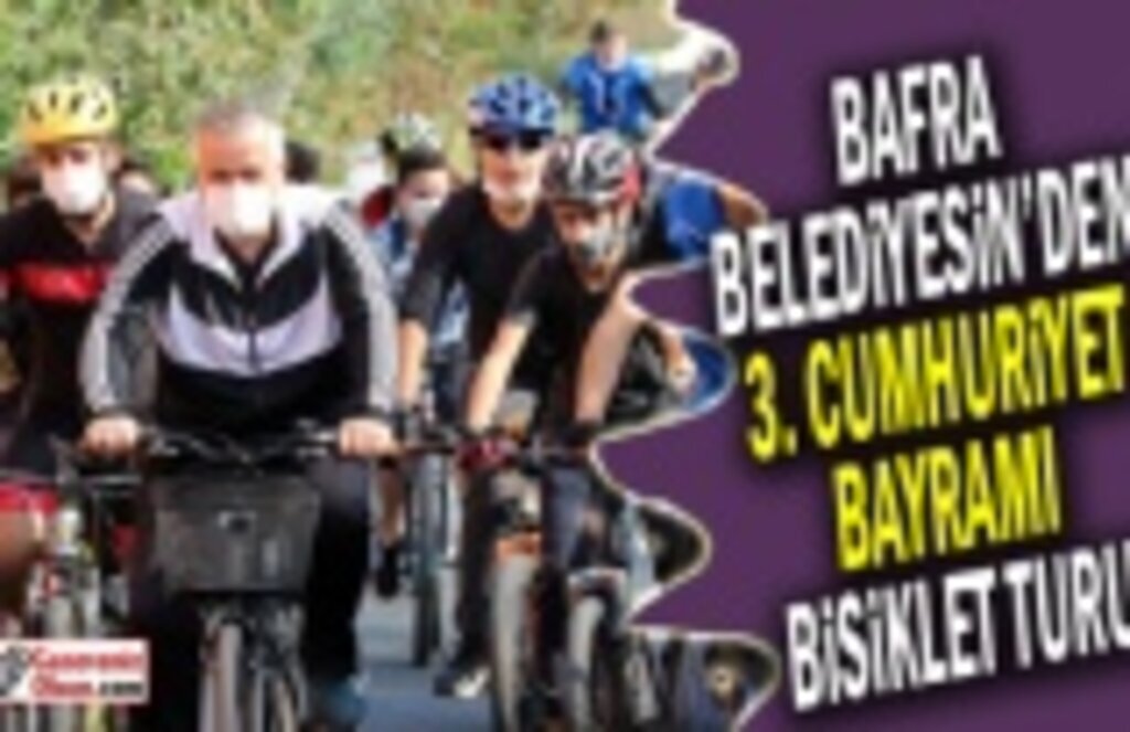 Bafra Belediyesi'nden 3. Cumhuriyet Bayramı Bisiklet Turu