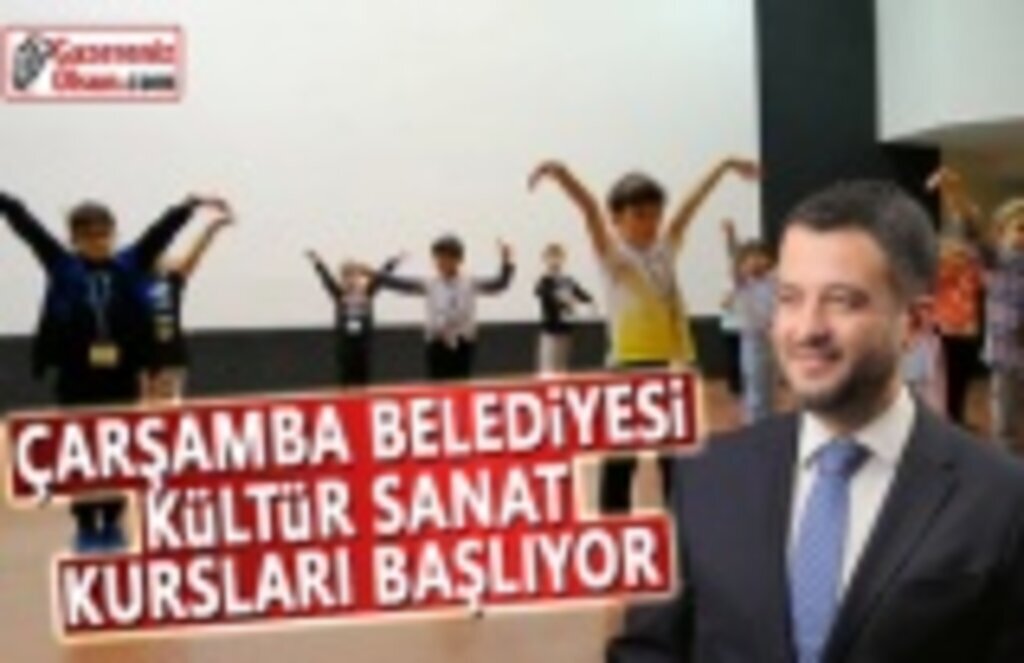 Çarşamba Belediyesi Kültür Sanat Kursları Başlıyor
