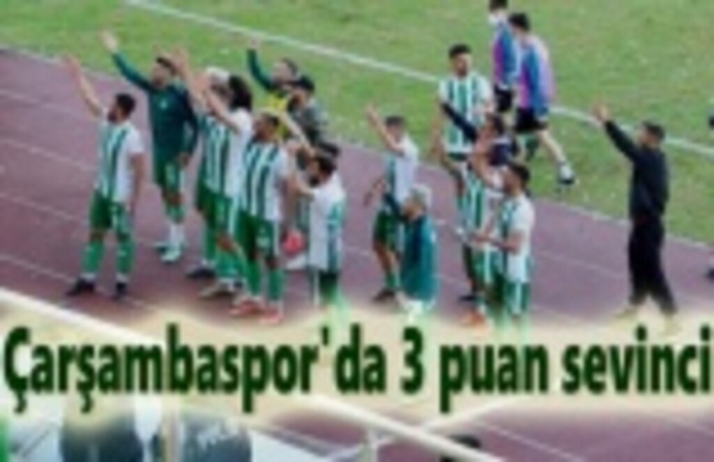 Çarşambaspor'da 3 puan sevinci, Çarşambaspor puan durumu