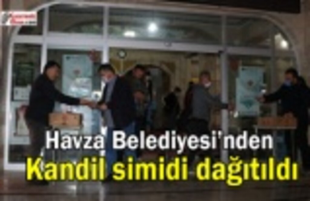 Havza Belediyesi'nden kandil simidi dağıtıldı
