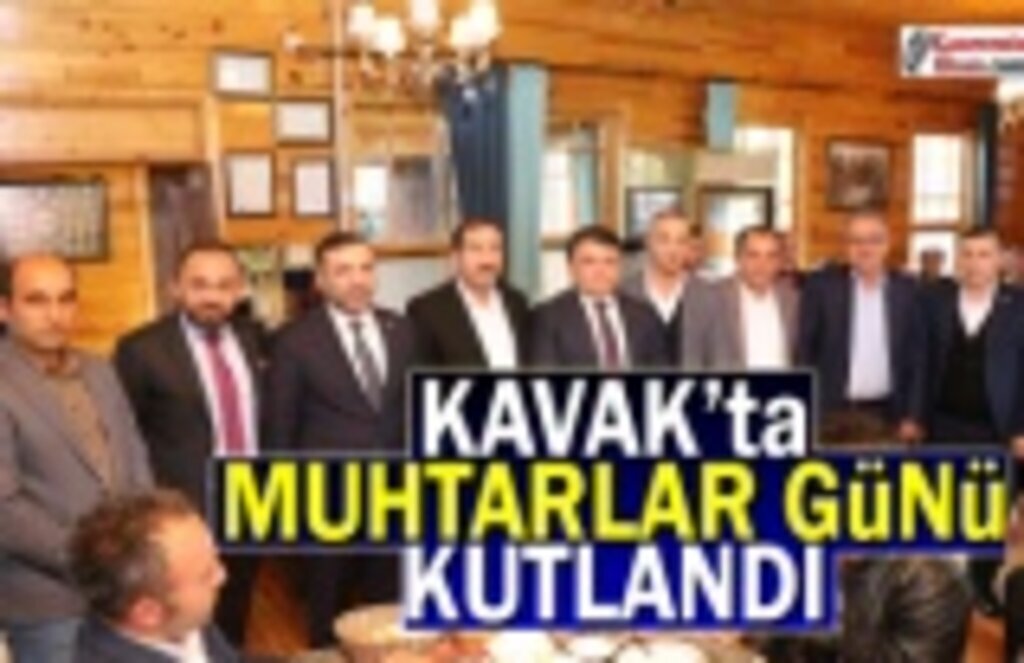 Kavak'ta Muhtar Günü Dolayısıyla Program Düzenlendi