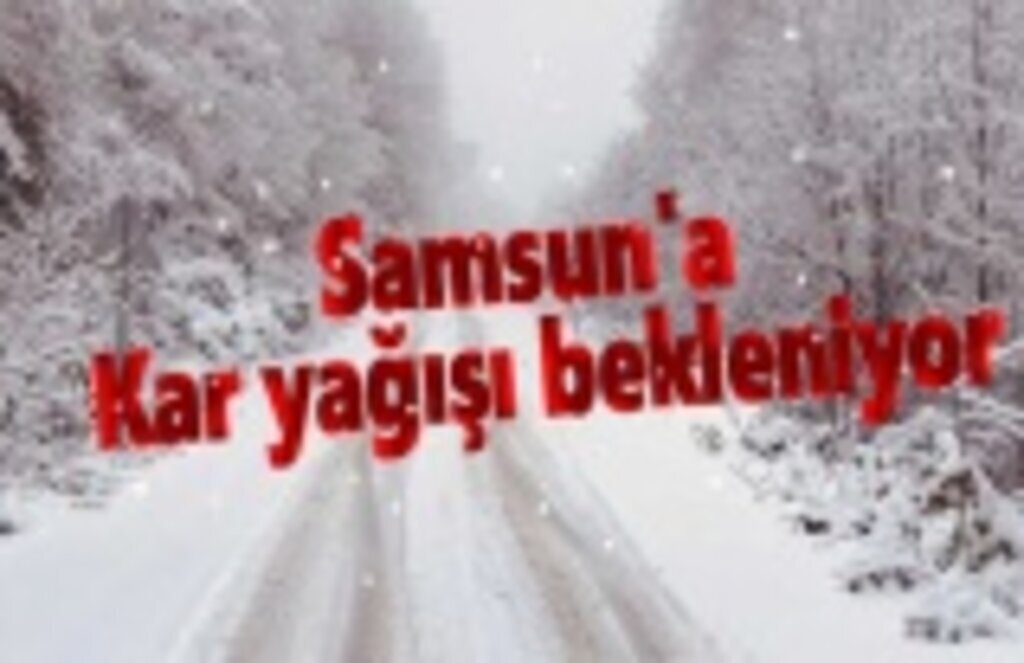 Samsun'un Yüksek Kesimlerine Kar Geliyor