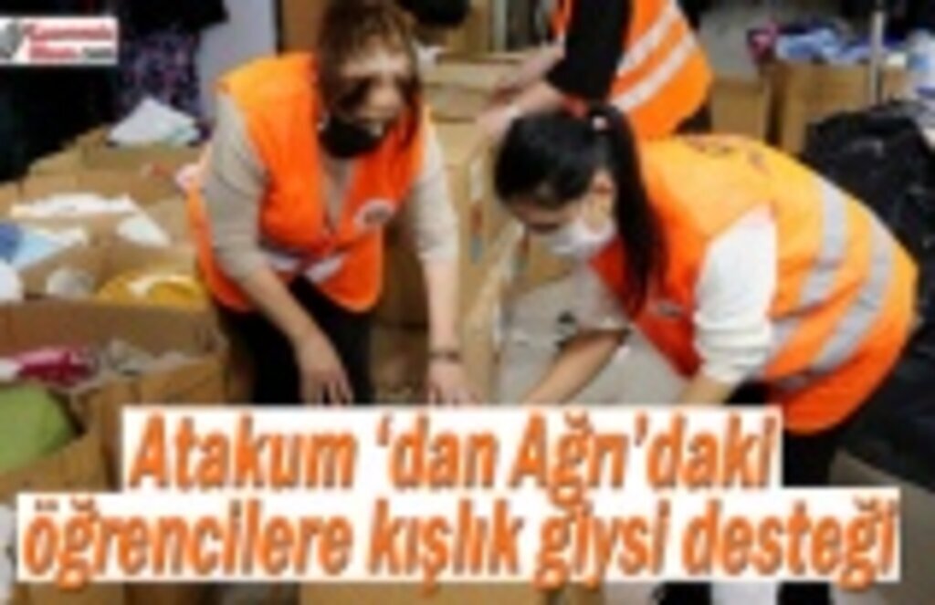 Atakum ‘dan Ağrı’daki öğrencilere kışlık giysi desteği