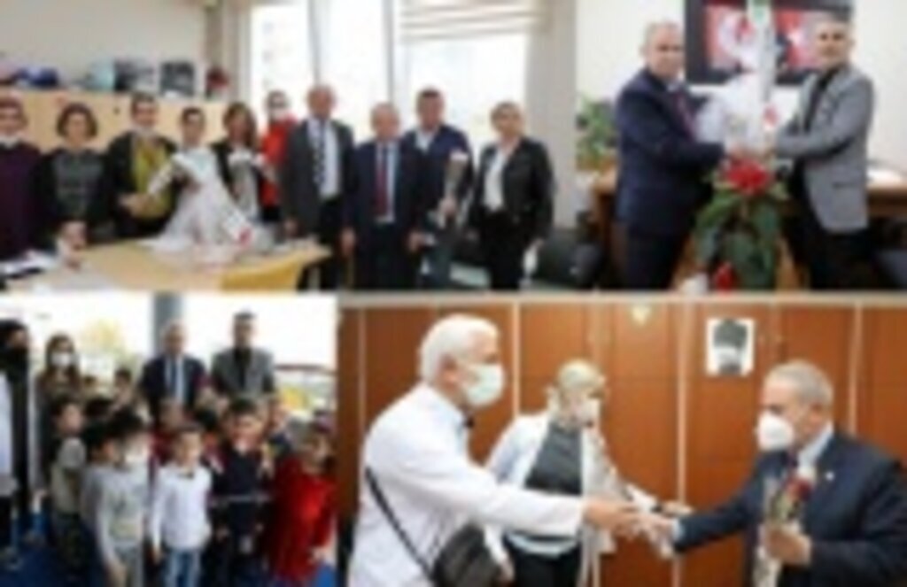 Başkan Demirtaş'tan öğretmenlere çicek