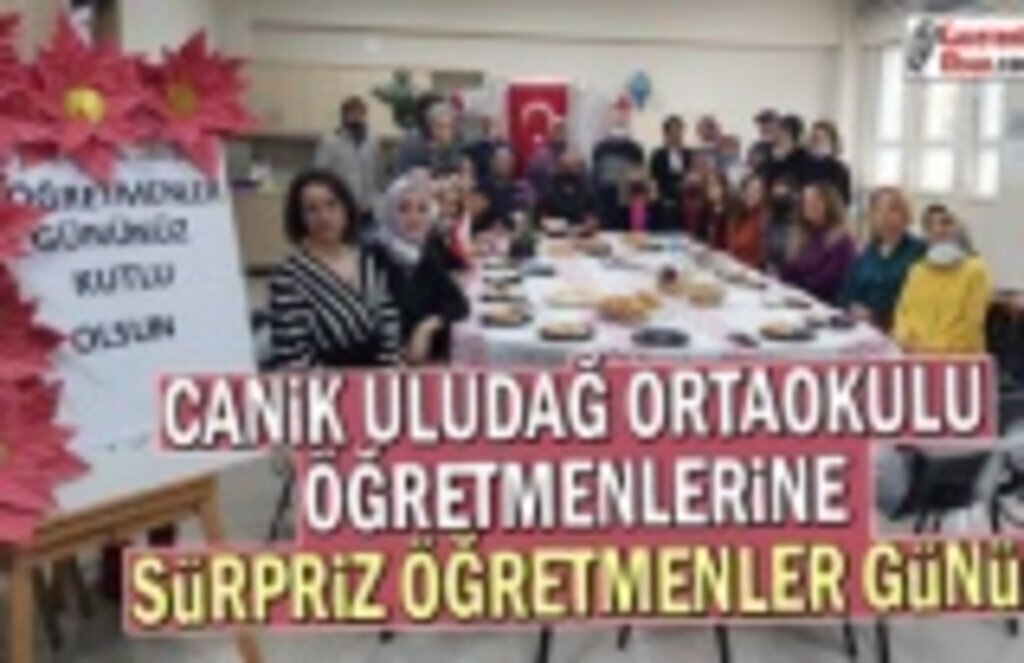 Canik Uludağ Ortaokulu Öğretmenlerine Sürpriz Öğretmenler Günü