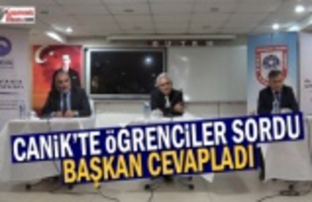 Canik'te Öğrenciler Sordu Başkan Cevapladı