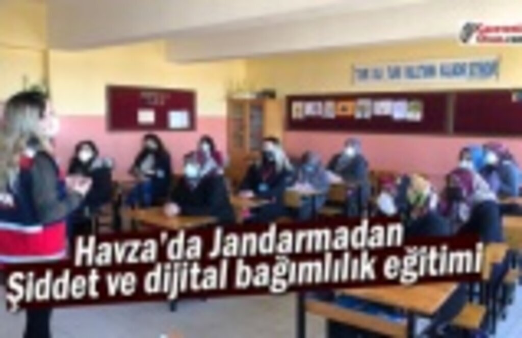Havza’da Jandarmadan şiddet ve dijital bağımlılık eğitimi