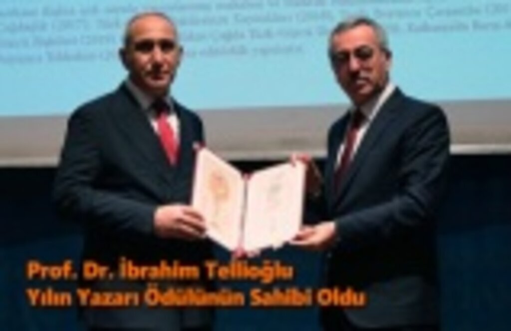 İbrahim Tellioğlu Yılın Yazarı Oldu