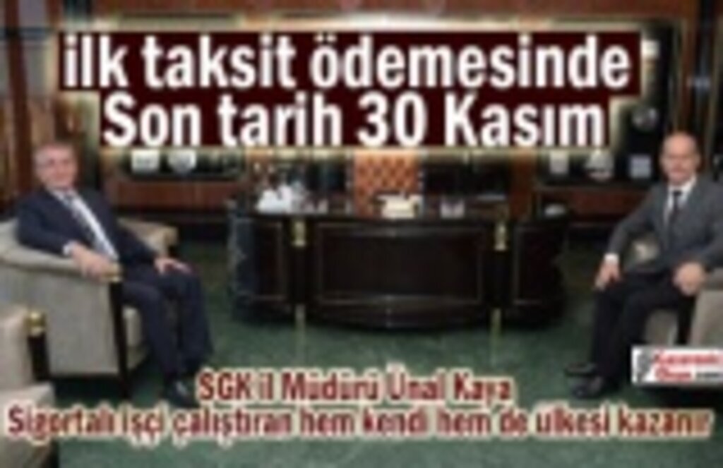 İlk taksit ödemesinde son tarih 30 Kasım