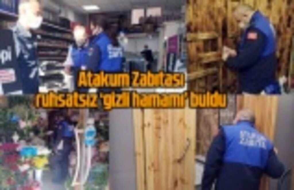 Atakum'da gizli hamam bulundu!