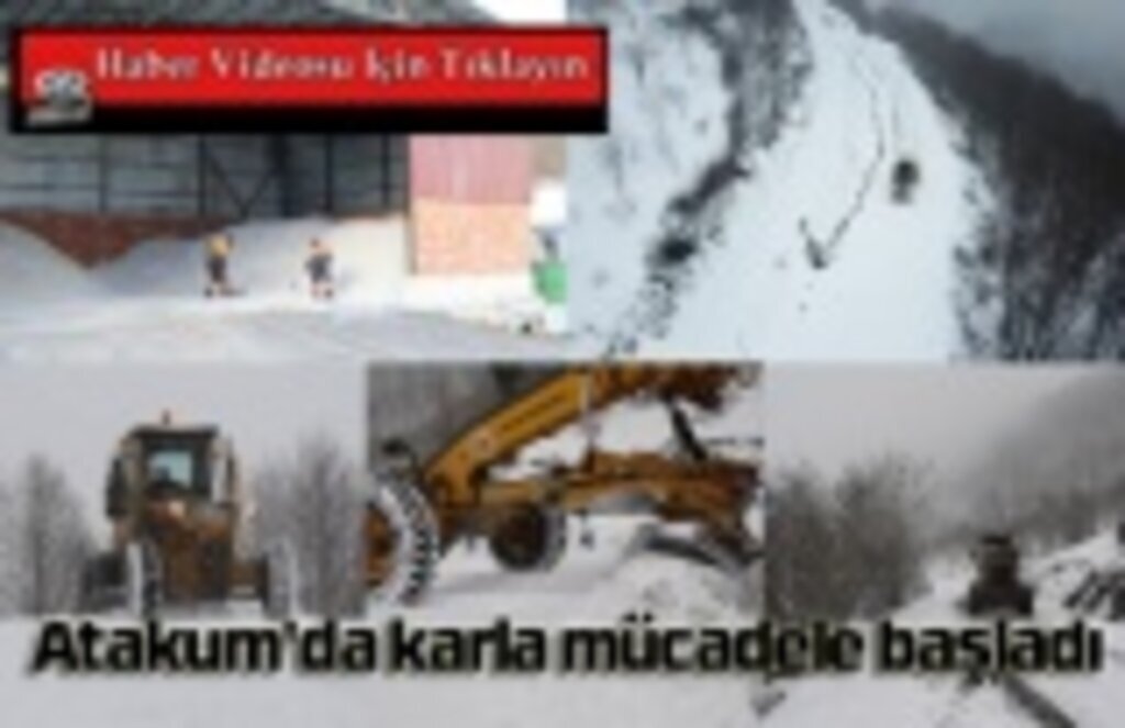Atakum yoğun kar yağışı, Atakum'da karla mücadele