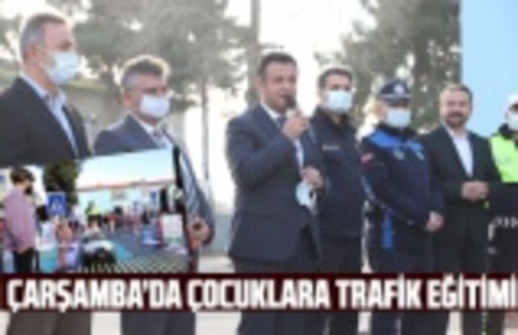 Çarşamba Belediyesi'nden Gezici Trafik Eğitimi Parkuru